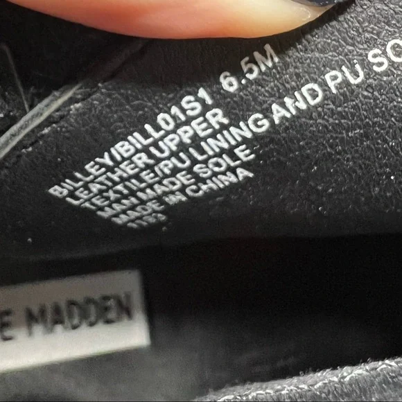 Steve Madden Billey Leather Ankle Booties in Black - Picture 8 of 9